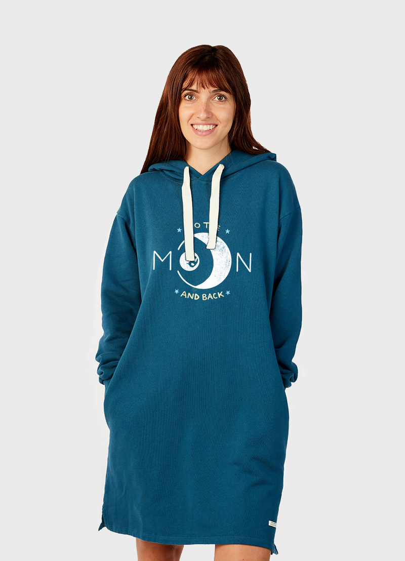 VESTIDO MUJER HODDIE TO THE MOON